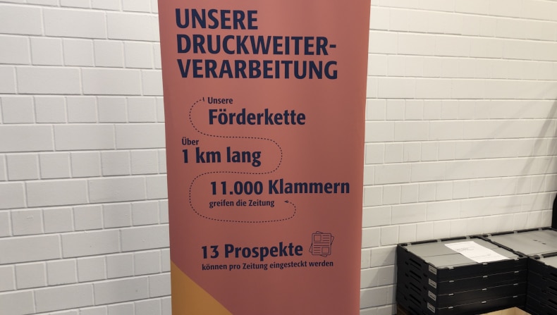 Südkurier Druckweiterverarbeitung Förderkette über 1 km 11000 Klammern Konstanz